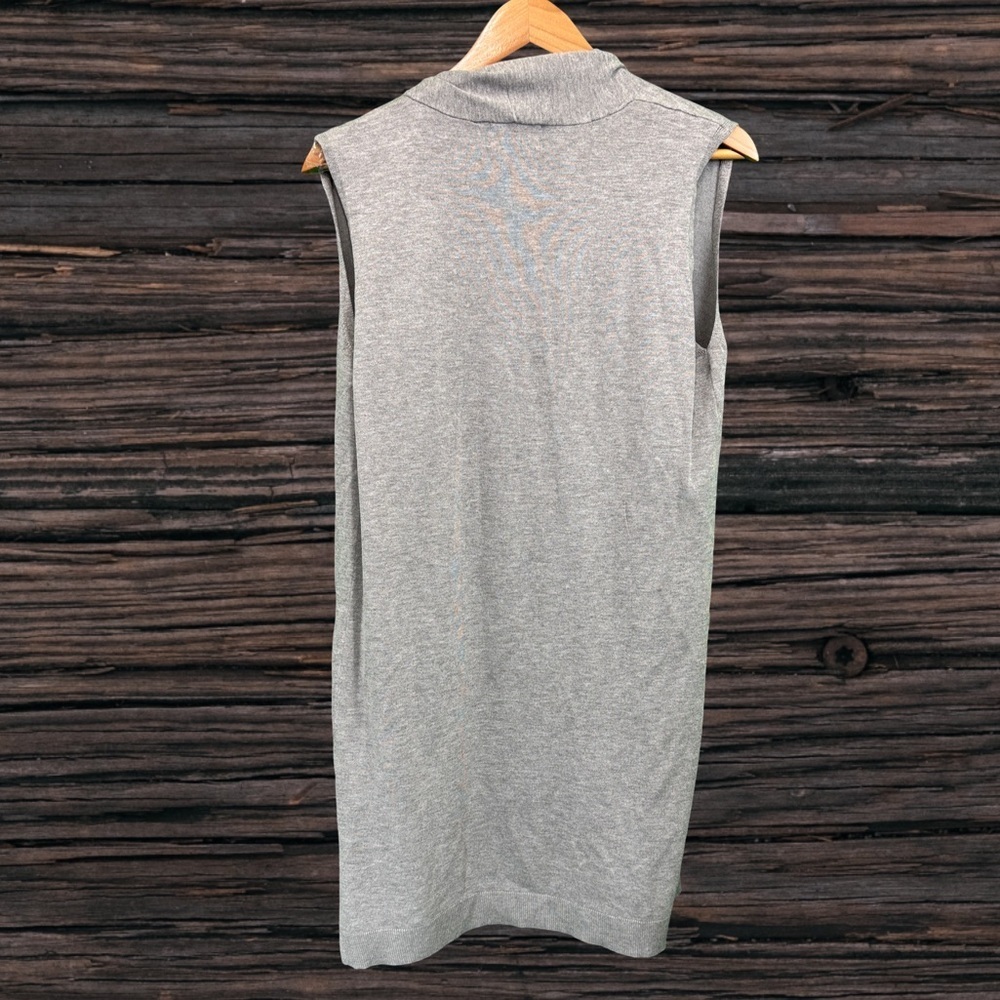 Survival Gray Sleeveless Cardigan - Picture 2 of 3